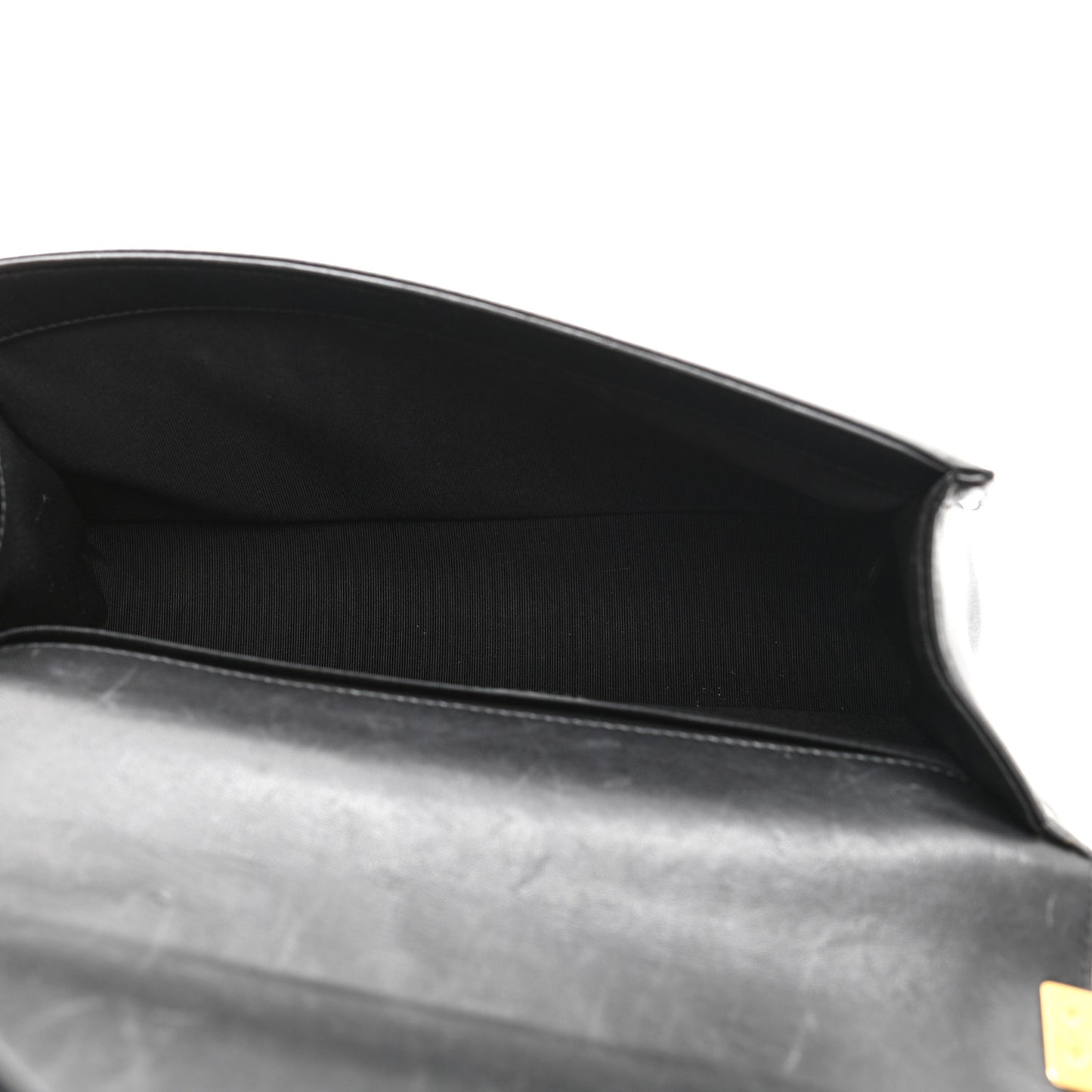 Lambskin Quilted Medium Boy Flap Black