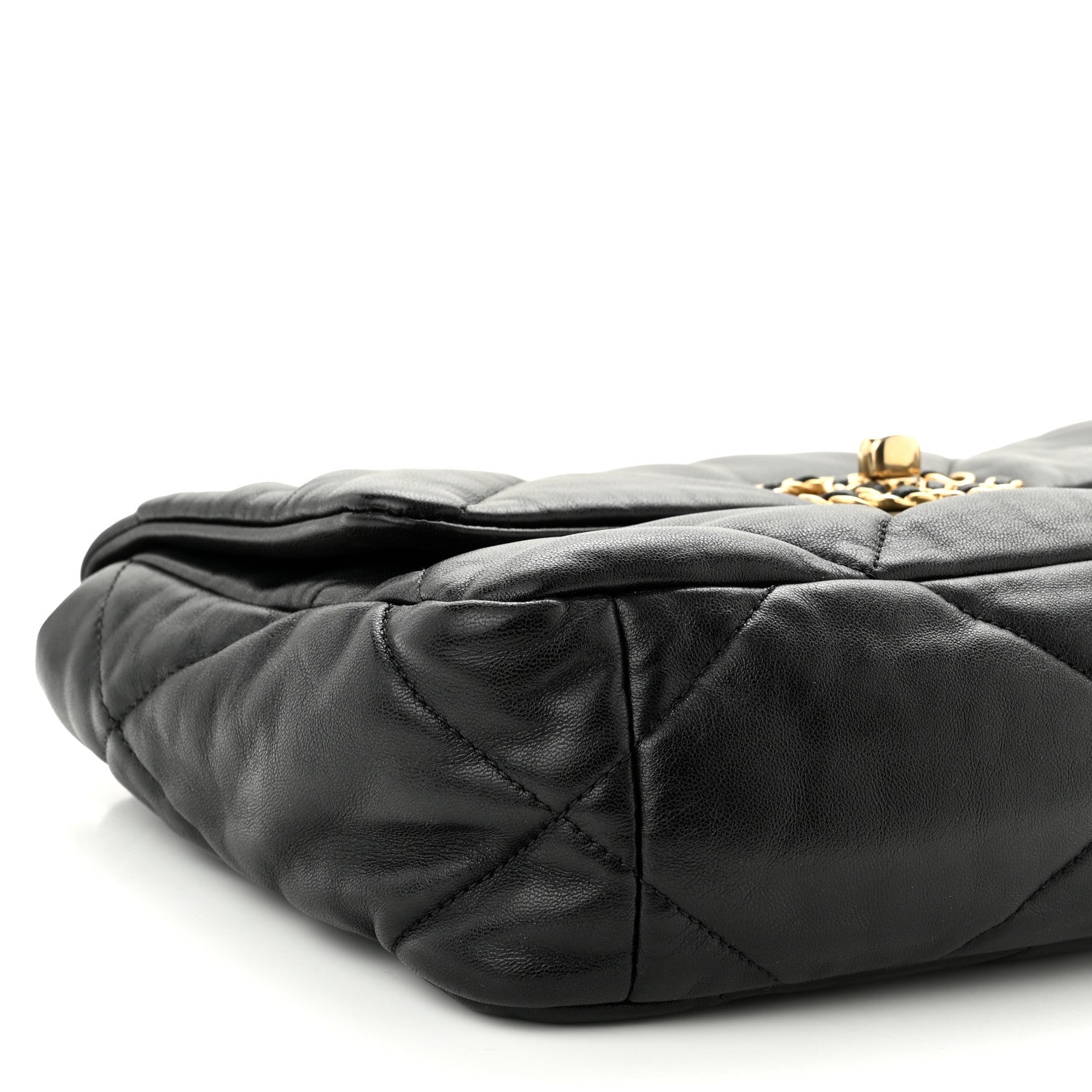 Chanel Lambskin Quilted Medium Chanel 19 Flap Black 9 of 12