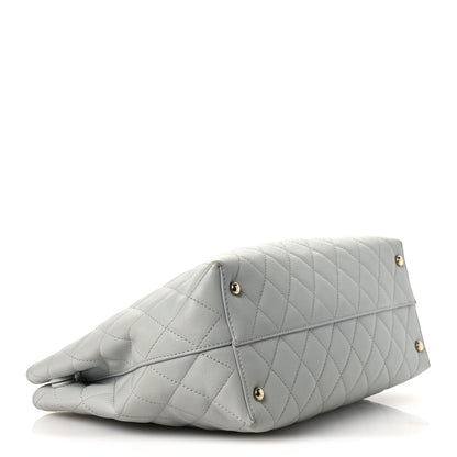 Chanel Caviar Quilted Shopping Tote Light Green 4 of 14