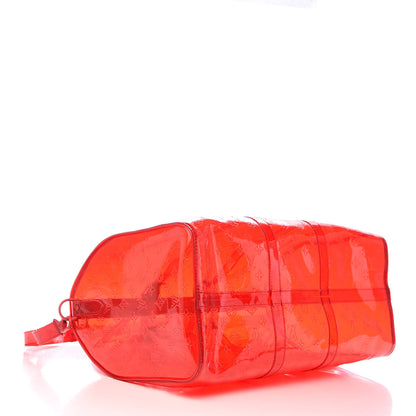 Louis Vuitton PVC Monogram Keepall Bandouliere 50 Grenadine Red 4 of 9