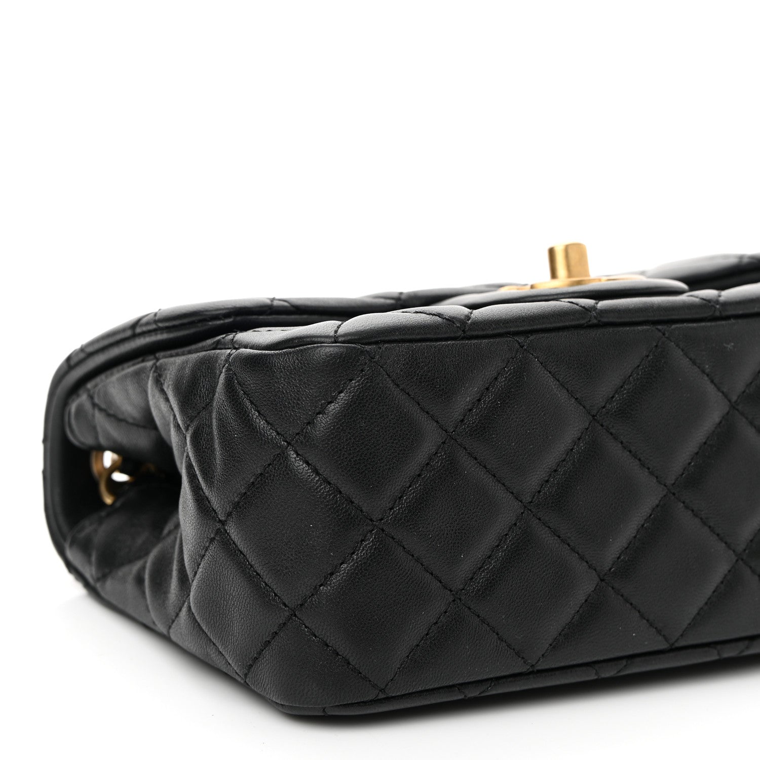 Chanel Lambskin Quilted Mini Pearl Crush Flap Black 9 of 11
