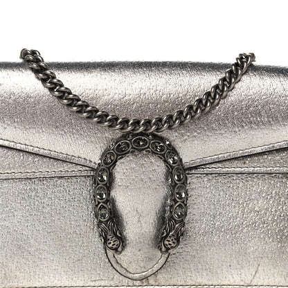 Gucci Metallic Calfskin Super Mini Dionysus Shoulder Bag Silver 7 of 11