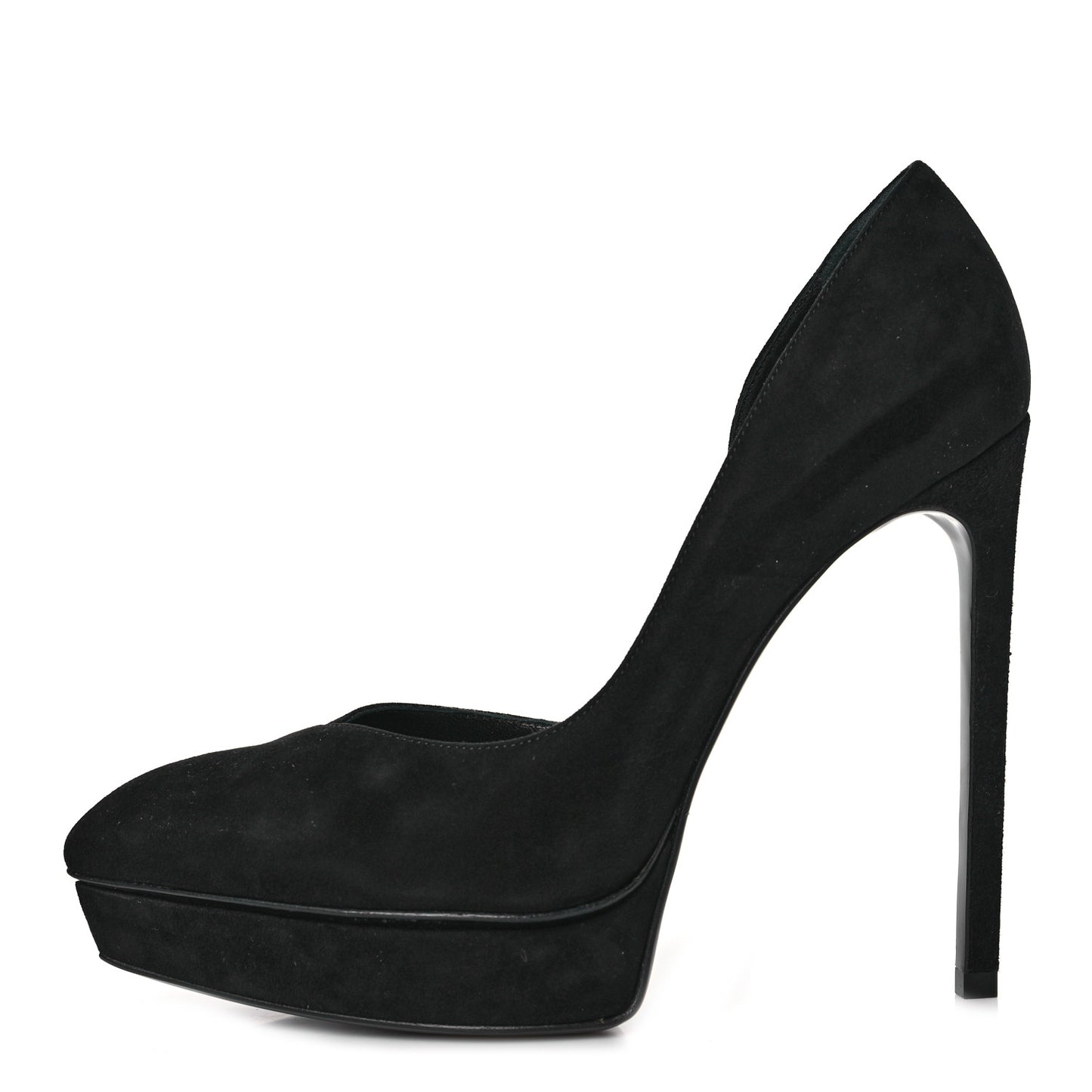 Suede Janis 105 D'Orsay Pumps 37.5 Black