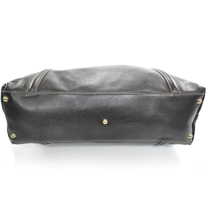 Gucci Leather Britt Tote Dark Brown 4 of 8