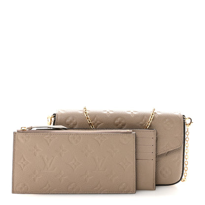 Louis Vuitton Empreinte Pochette Felicie Chain Wallet Tourterelle 4 of 11