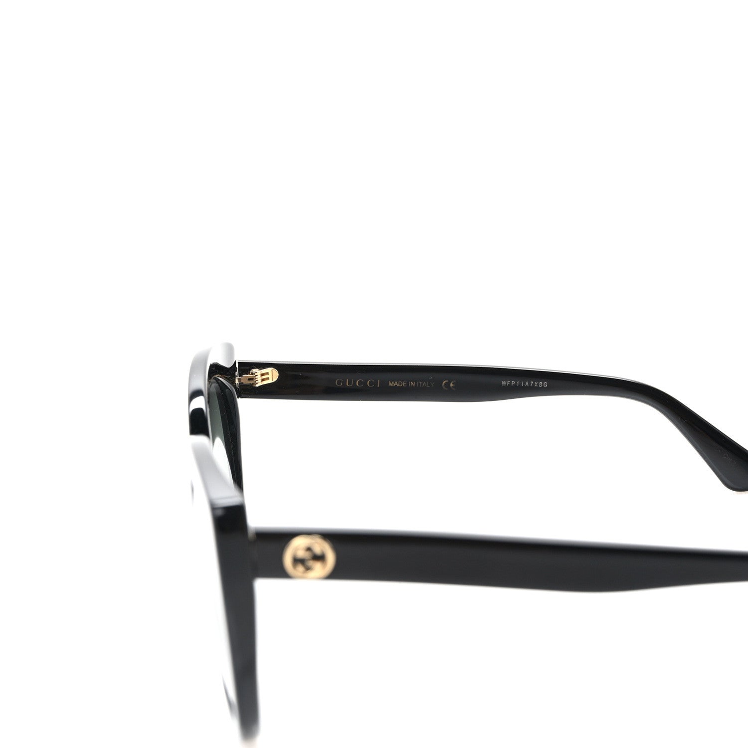 Gucci Acetate Cat Eye Sunglasses GG0325S Black 5 of 7