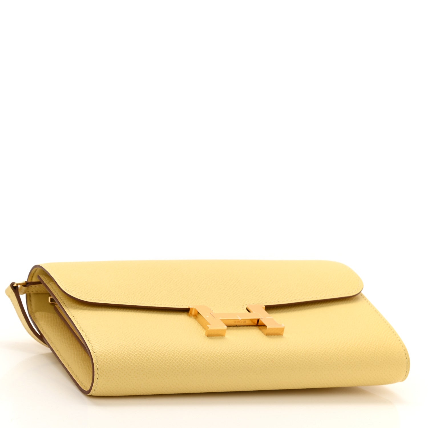 Hermes Epsom Constance Long Wallet To Go Wallet Jaune Poussin 4 of 11