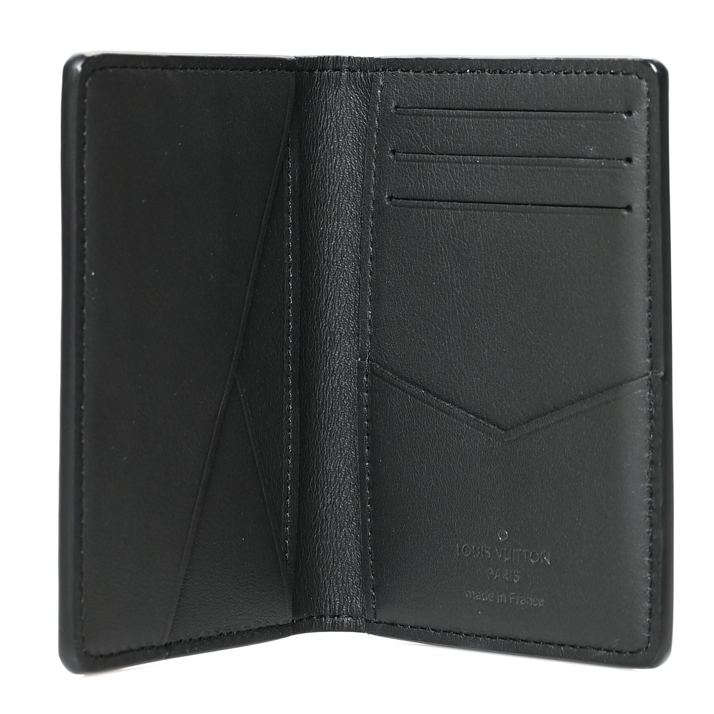 Calfskin Monogram Shadow Pocket Organizer Black