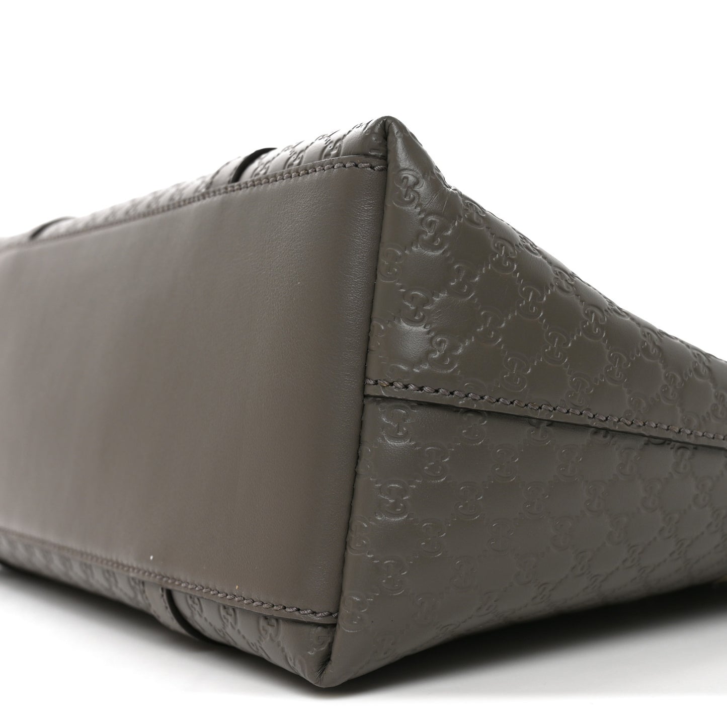 Soft Microguccissima Small Zippered Satchel Loess