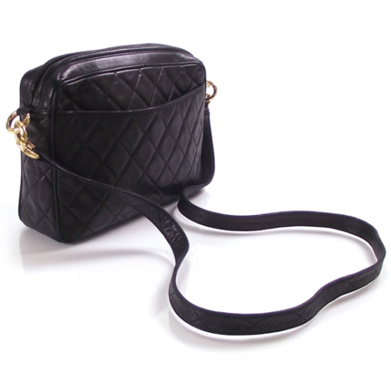 Chanel Vintage Leather Tassel Shoulder Bag Black 3 of 12
