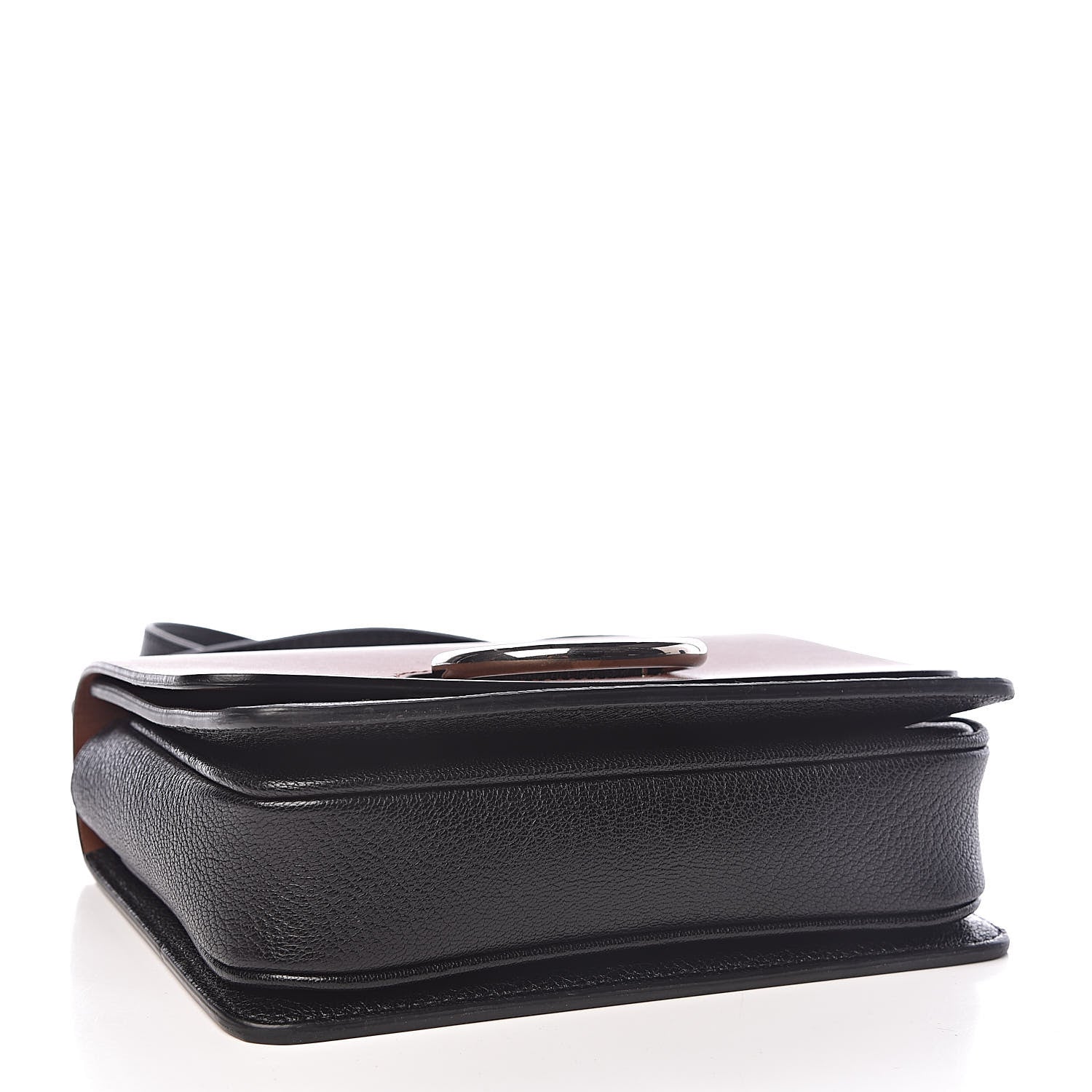 Burberry Calfskin Small D-Ring Bag Tan Black 4 of 10