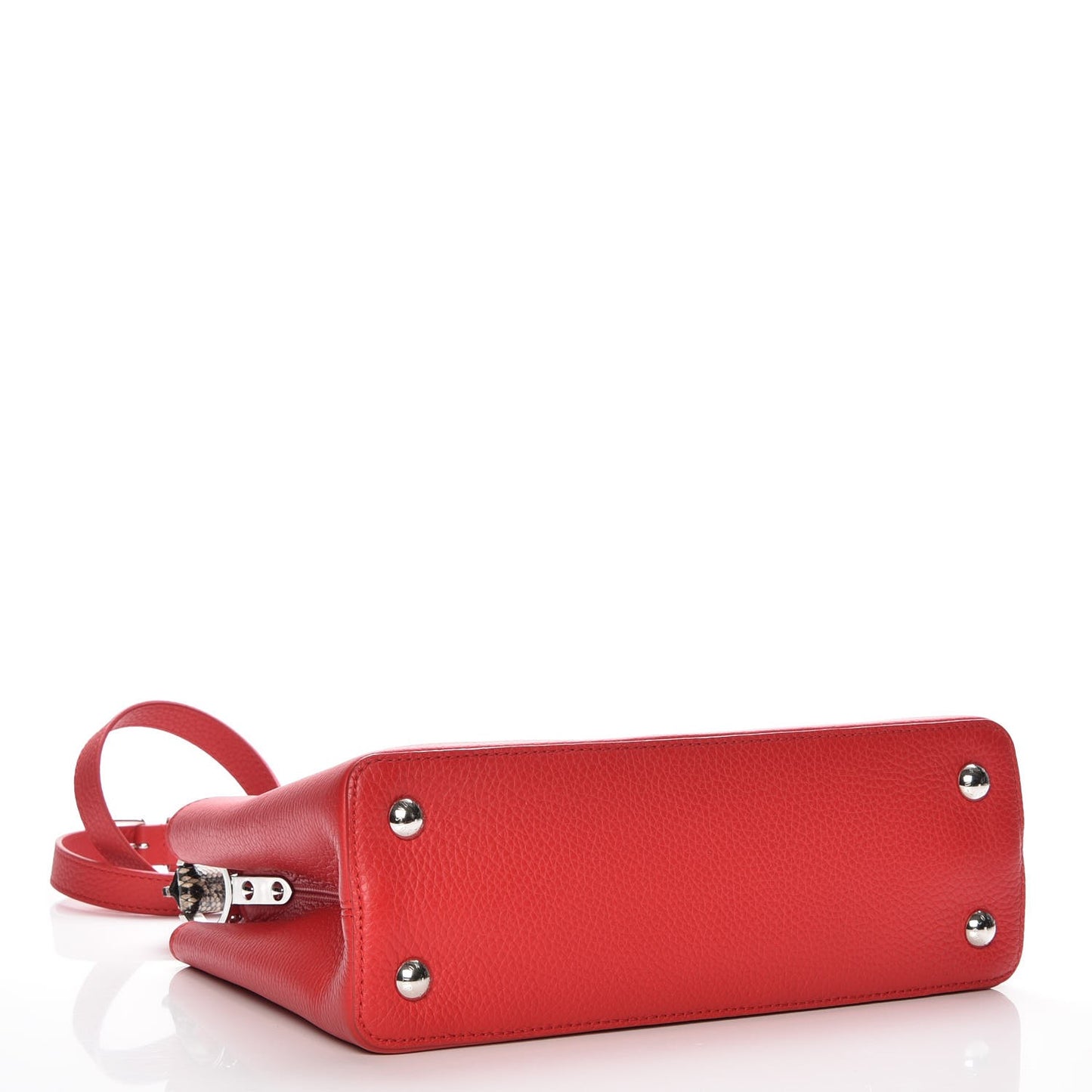 Taurillon Python Capucines PM Rubis