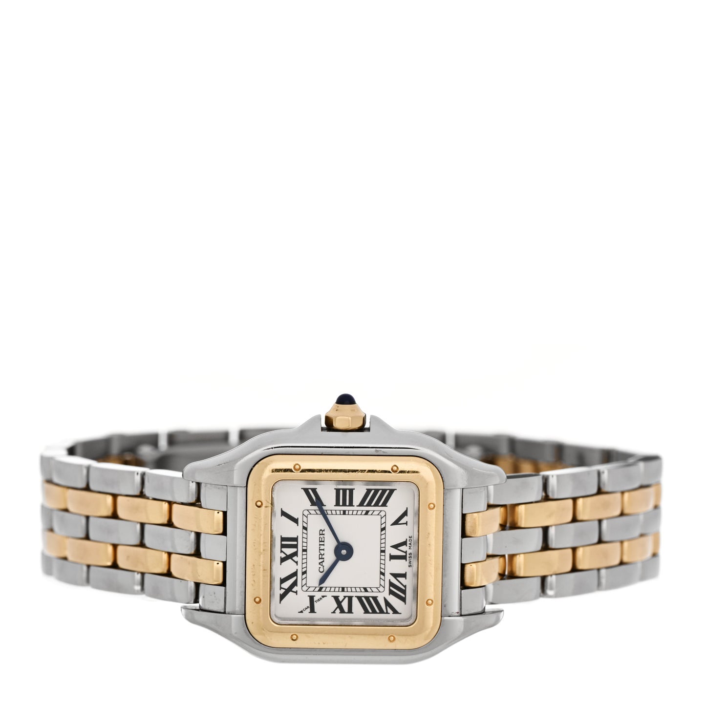 Stainless Steel 18K Yellow Gold 22mm Panthere Quartz Watch