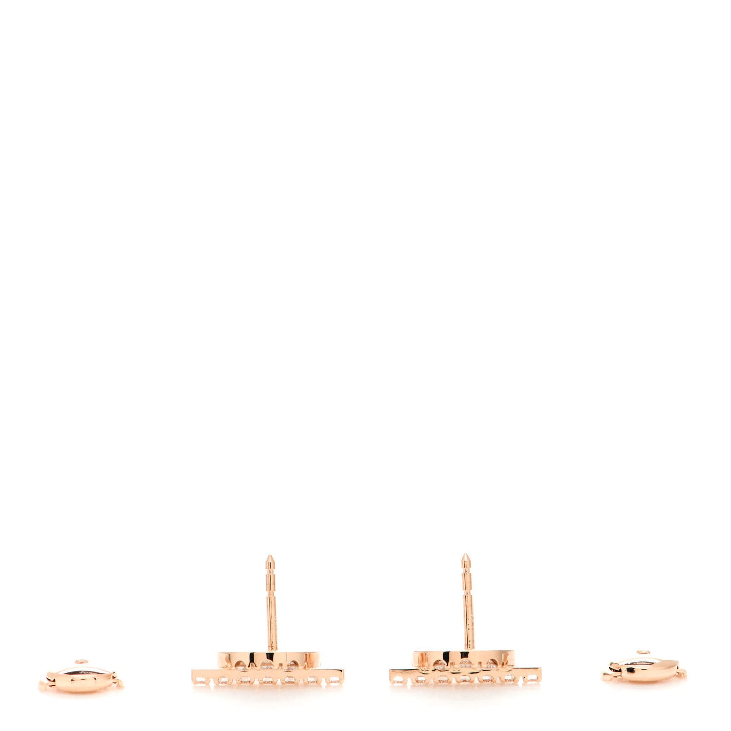 18K Rose Gold Diamond Finesse Earrings