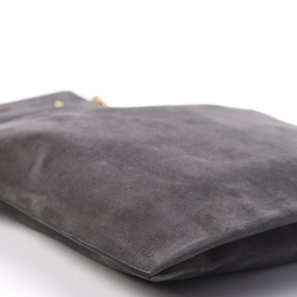 Tom Ford Suede Large Alix Padlock Zip Shoulder Bag Dark Grey 7 of 10