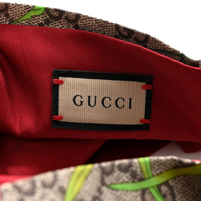 Gucci Silk Monogram Flora Print Headband M Red 4 of 7