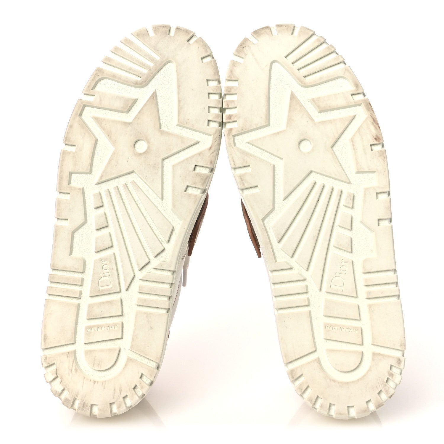 Christian Dior Calfskin Bi-Color Dior-ID Platform Sneakers 36.5 White Nude 7 of 12