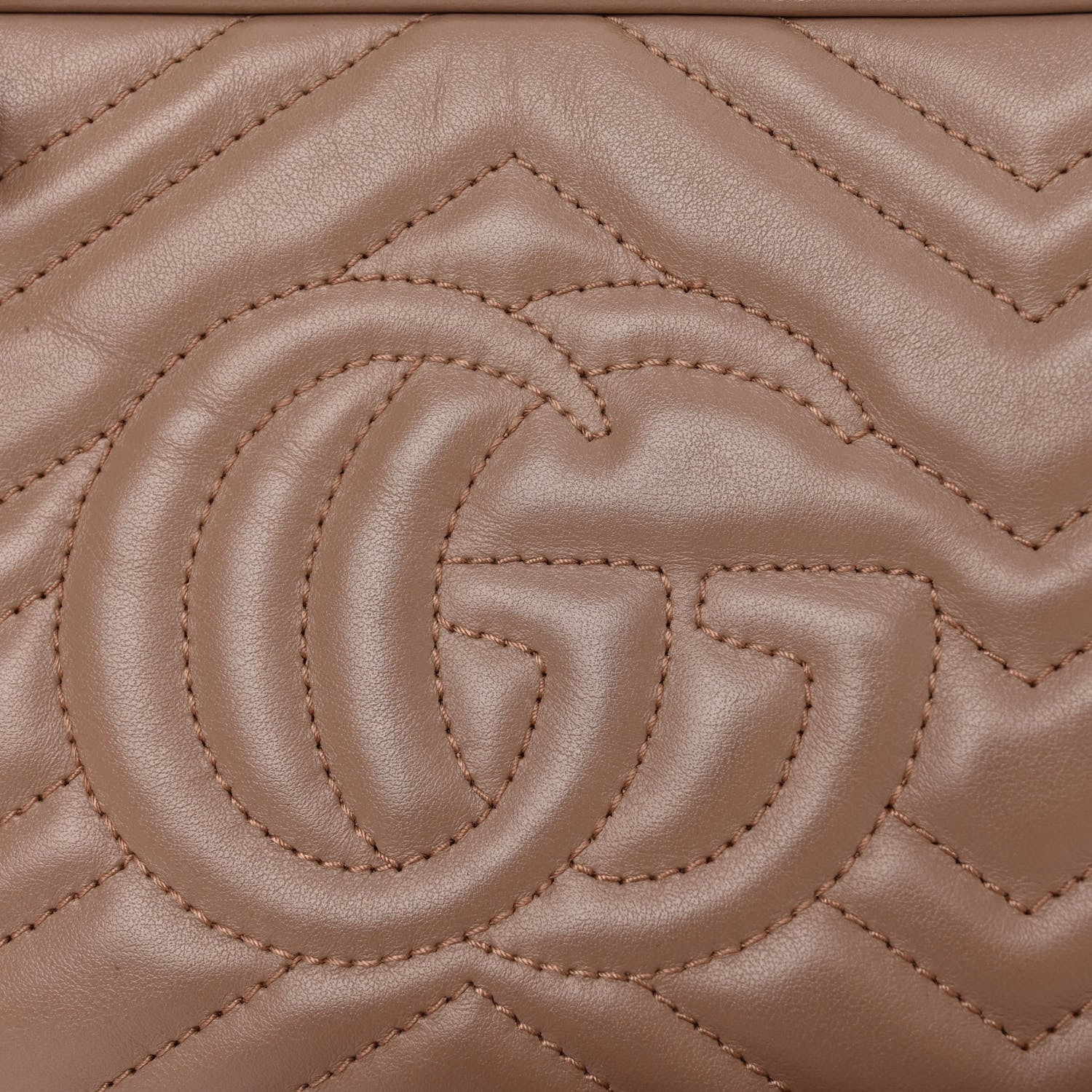 Gucci Calfskin Matelasse Small GG Marmont Chain Shoulder Bag Porcelain Rose 11 of 11
