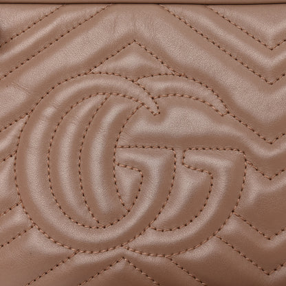 Gucci Calfskin Matelasse Small GG Marmont Chain Shoulder Bag Porcelain Rose 11 of 11
