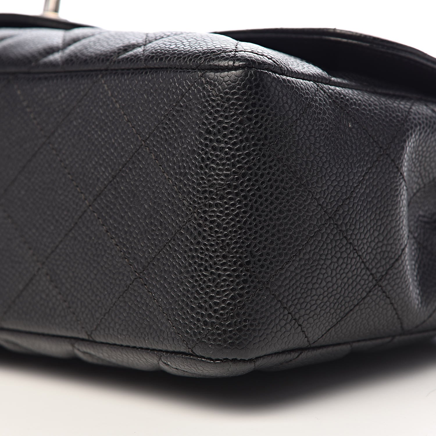 Chanel Caviar Quilted Jumbo Single Flap Black 9 of 10
