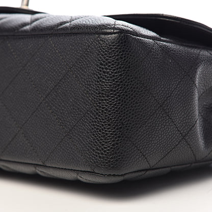 Chanel Caviar Quilted Jumbo Single Flap Black 9 of 10