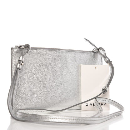 Givenchy Metallic Grained Goatskin Antigona Crossbody Silver 3 of 11