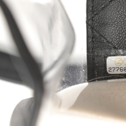 Chanel Lambskin PVC Sand By The Sea Flap With Pearl Strap Black 7 of 12