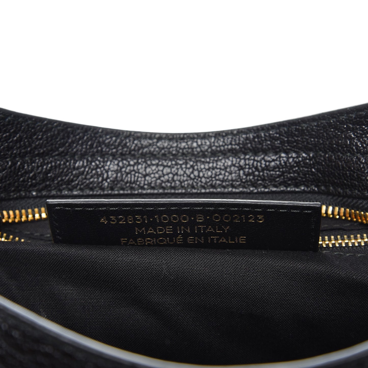 Chevre Gold Metallic Edge Hardware S City Black