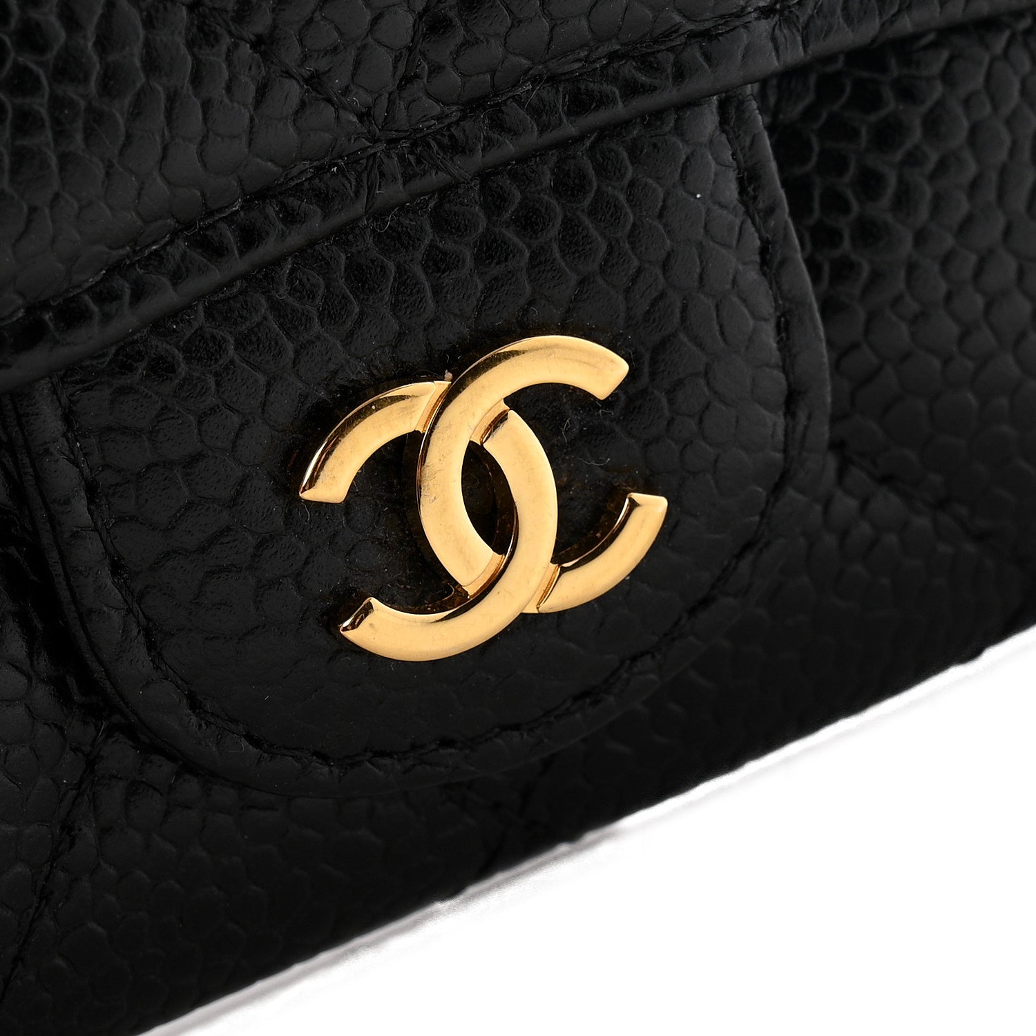 Chanel Caviar Quilted Flap Card Holder Black 8 of 9
