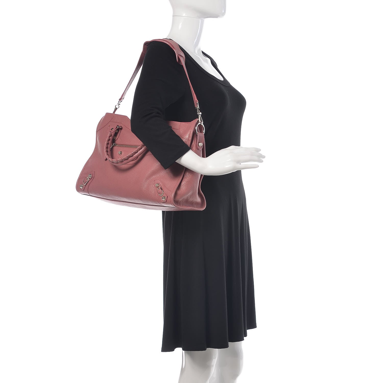 Balenciaga Chevre Hamilton Giant 12 Silver Hardware City Rose Bruyere 2 of 12