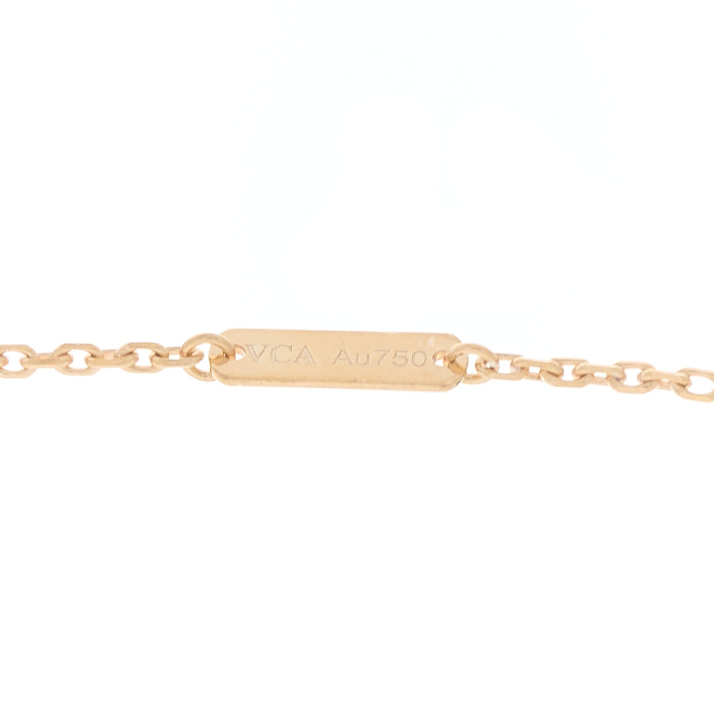 18K Rose Gold Vintage Alhambra Pendant Necklace