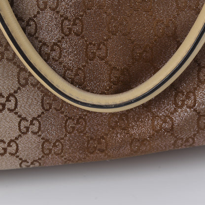 Gucci Monogram Lurex Medium Scarlett Studded Tote Beige 14 of 15