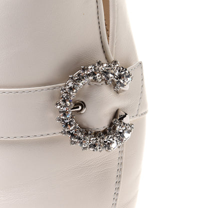 Jimmy Choo Nappa Crystal Mani Flat Loafer 39.5 Latte 9 of 12