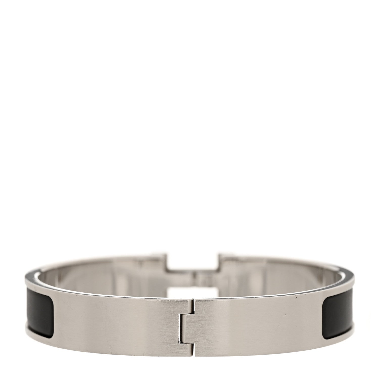 Hermes Matte Enamel Narrow Clic Clac HH Bracelet GM Black 3 of 5