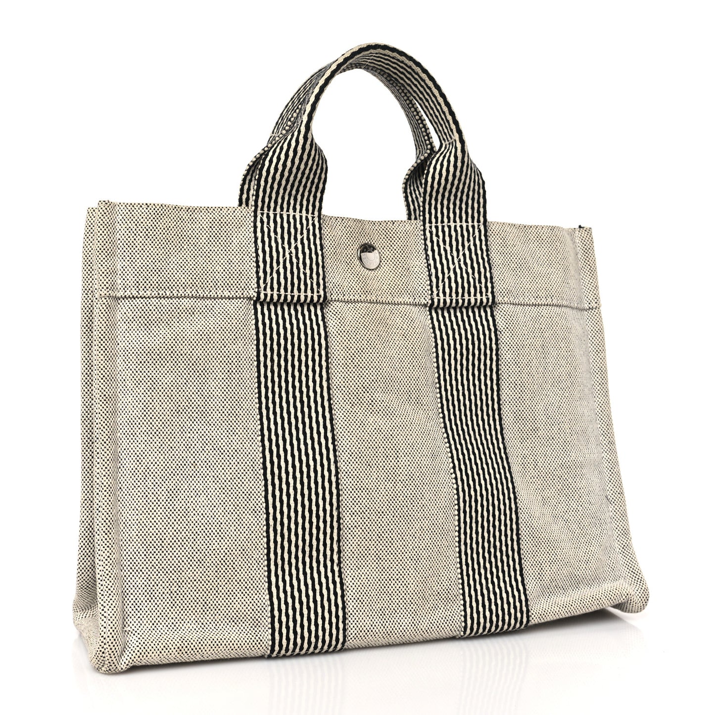 Canvas Herline PM Tote Light Grey
