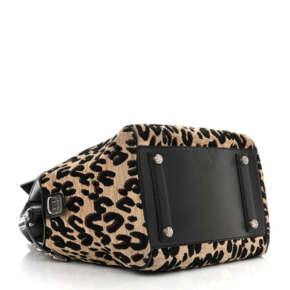 Louis Vuitton Jacquard Velvet Leopard Print Stephen Sprouse North South Bag Black 4 of 11