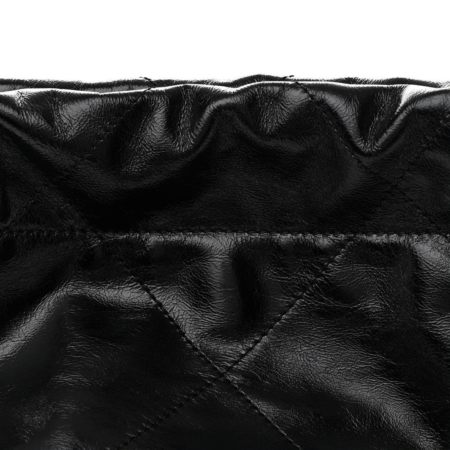 Shiny Calfskin Quilted Small Chanel 22 Black