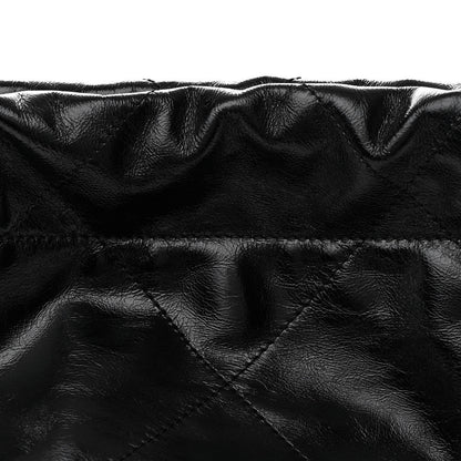 Chanel Shiny Calfskin Quilted Small Chanel 22 Black 10 of 12