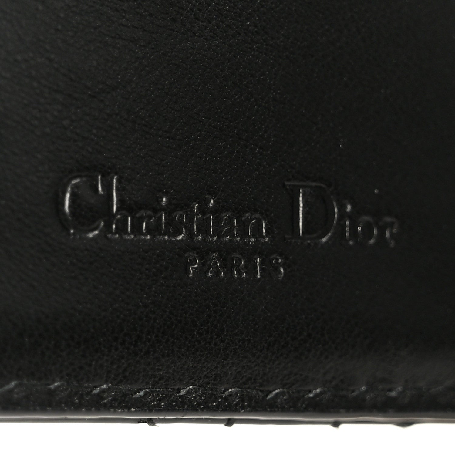 Christian Dior Patent Cannage Small Lady Dior Flap Card Holder Black 7 of 8