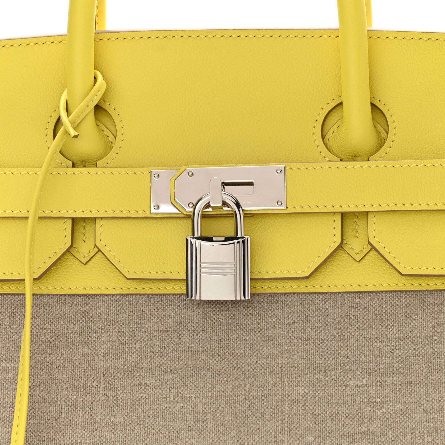 Toile De Camp Evercolor HAC Birkin 40 Ficelle Lime