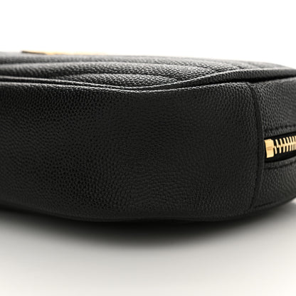 Saint Laurent Grain De Poudre Matelasse Monogram Mini Lou Camera Bag Black 10 of 10