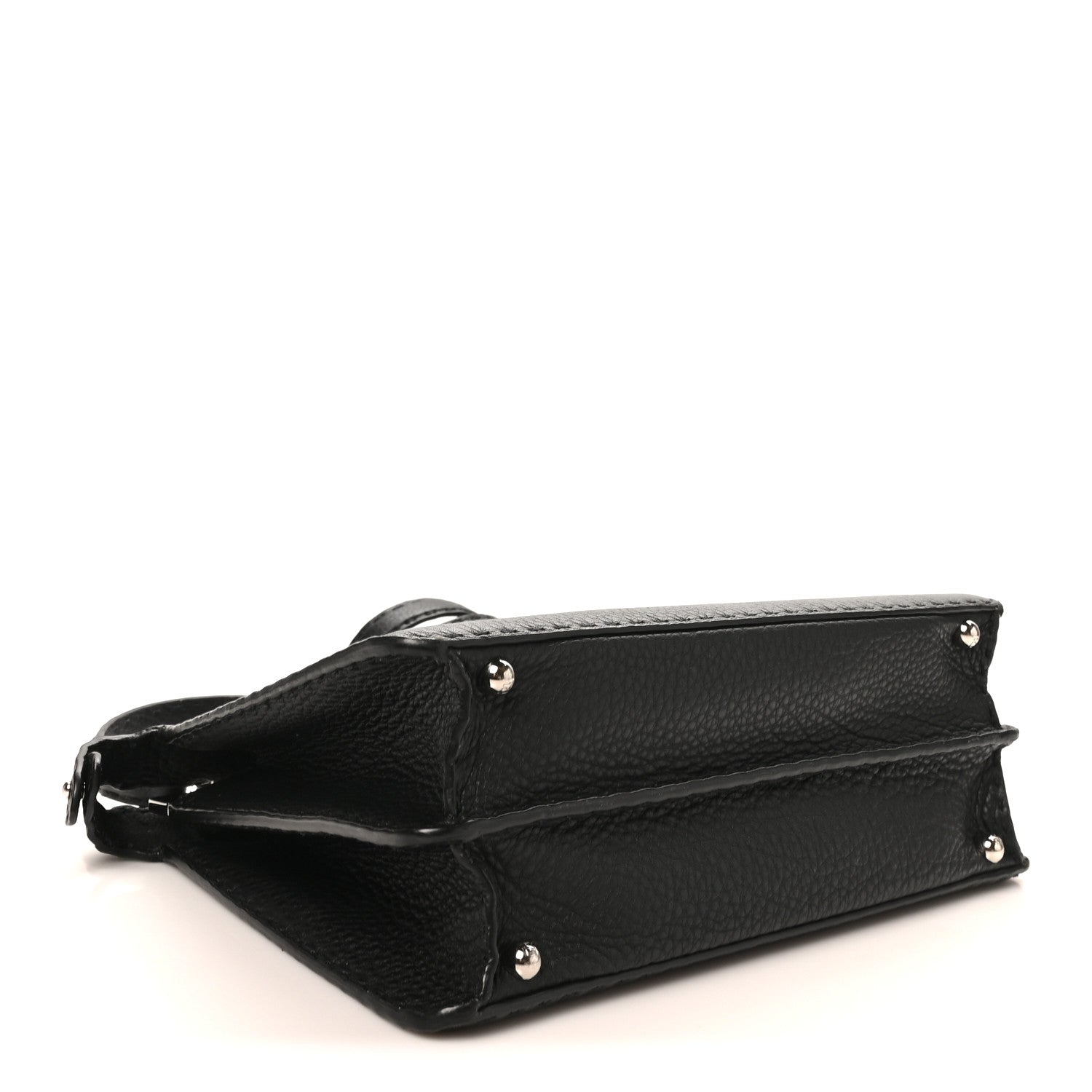 Fendi Cuoio Romano Selleria Chamois Medium Peekaboo I SEE U Satchel Black Camel Sunflower 4 of 10