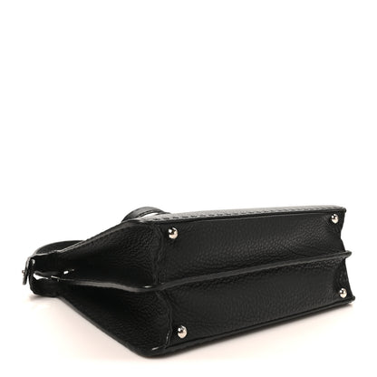 Fendi Cuoio Romano Selleria Chamois Medium Peekaboo I SEE U Satchel Black Camel Sunflower 4 of 10