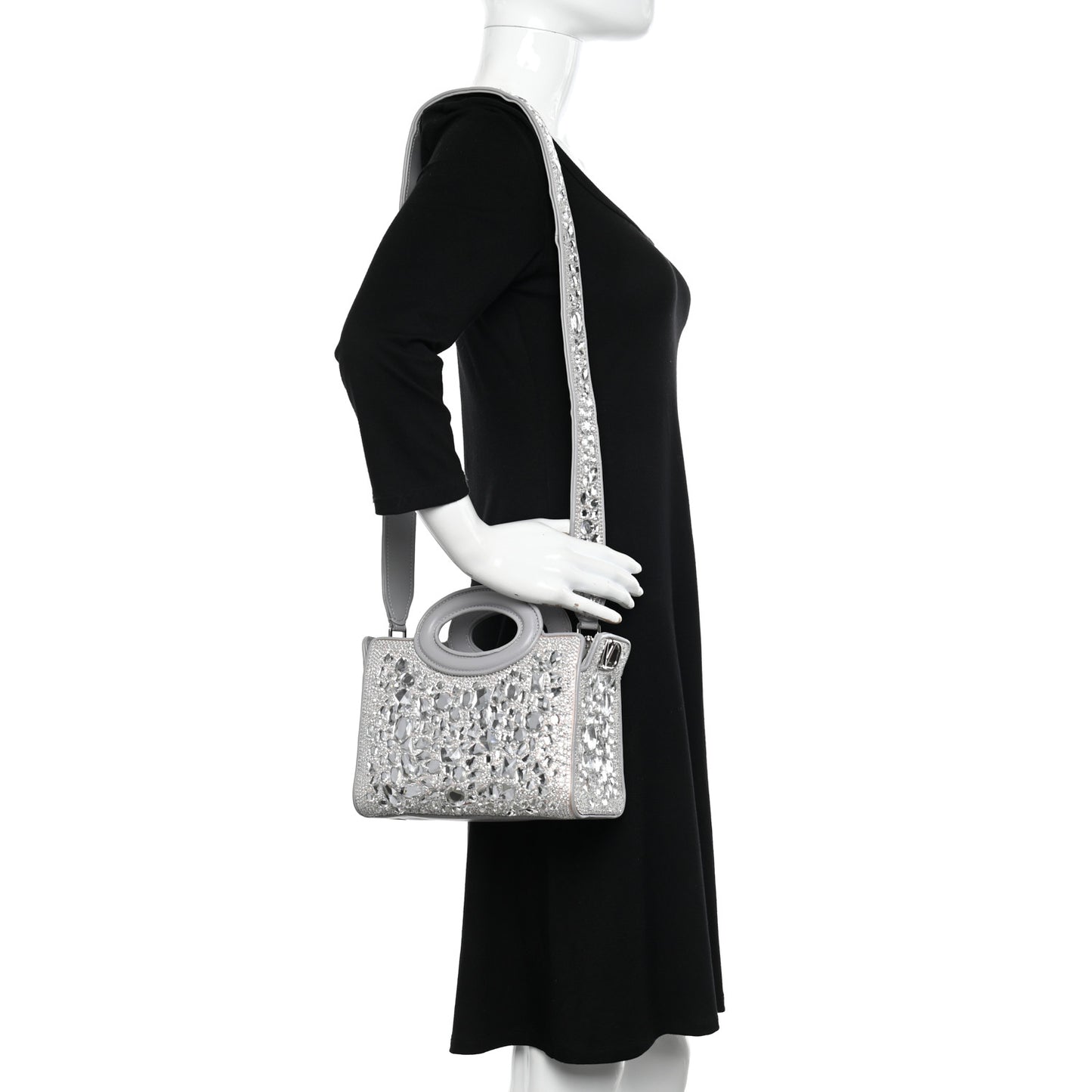 Crystal Mini Le Troisieme Shopping Bag