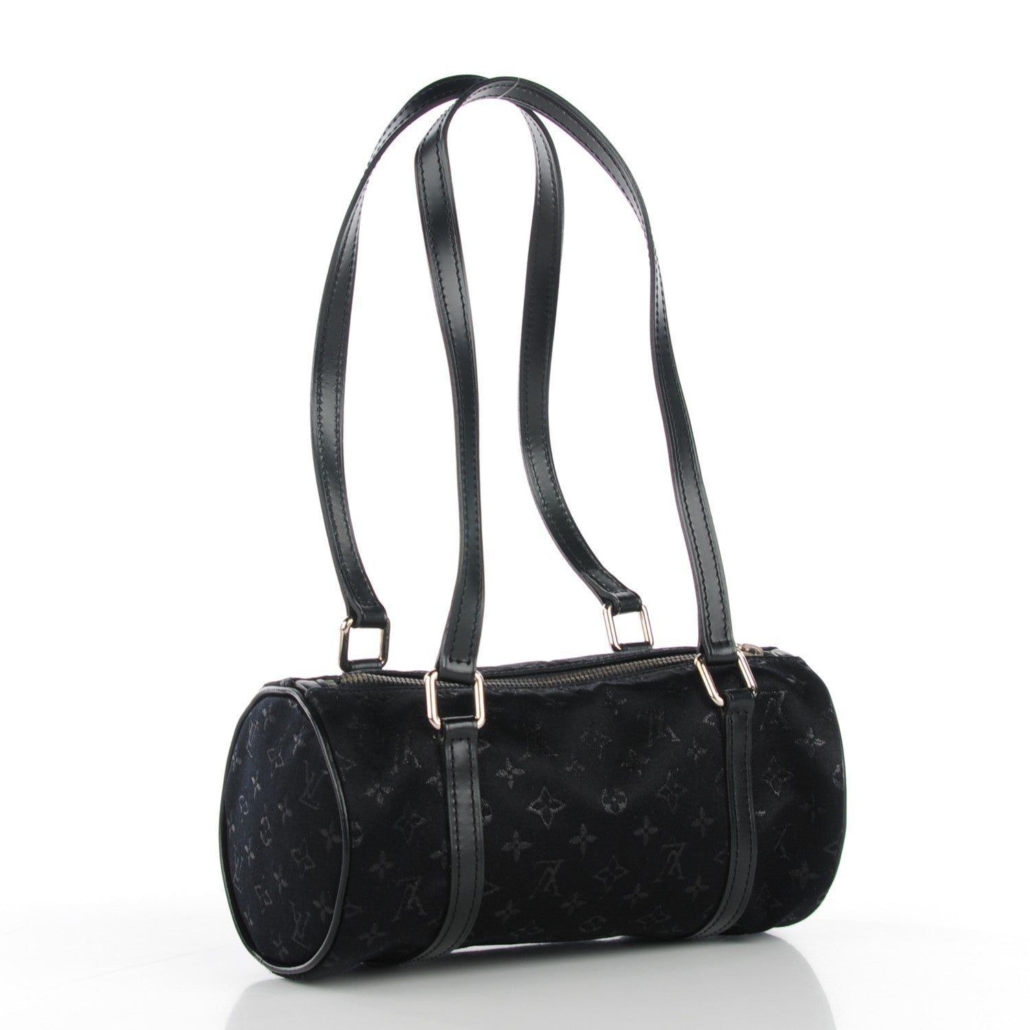 Louis Vuitton Satin Monogram Mini Papillon Black 3 of 7