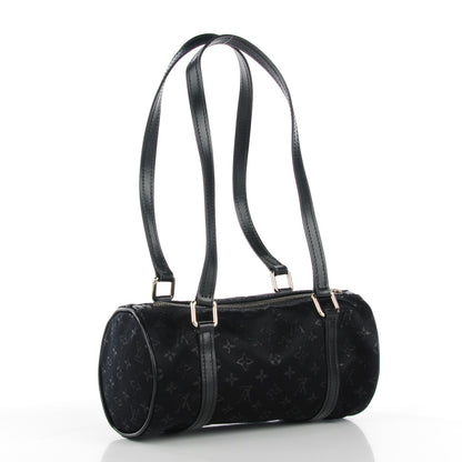 Louis Vuitton Satin Monogram Mini Papillon Black 3 of 7