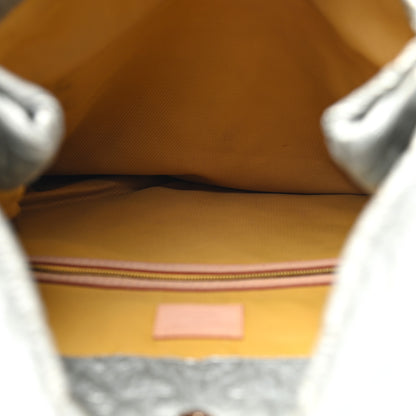 Louis Vuitton Jacquard Quilted Monogram Limelight Clutch GM Perle 4 of 4