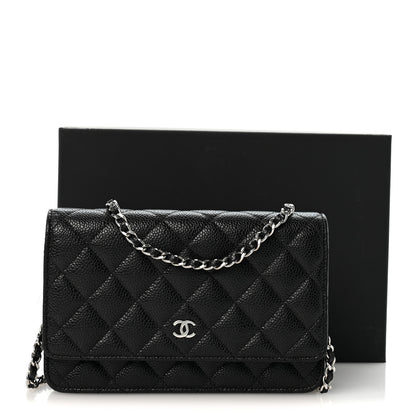 Chanel Caviar Quilted Wallet on Chain WOC Black 14 of 14