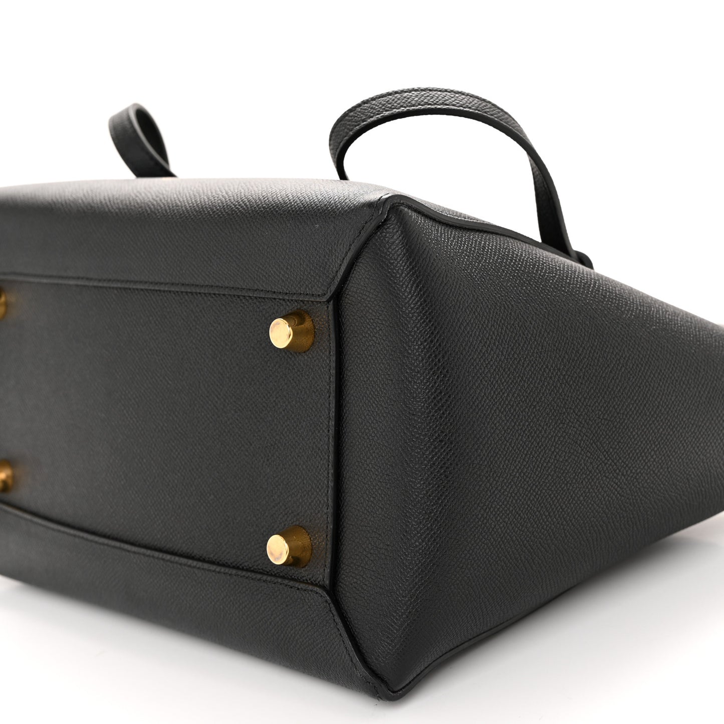 Grained Calfskin Mini Belt Bag Black