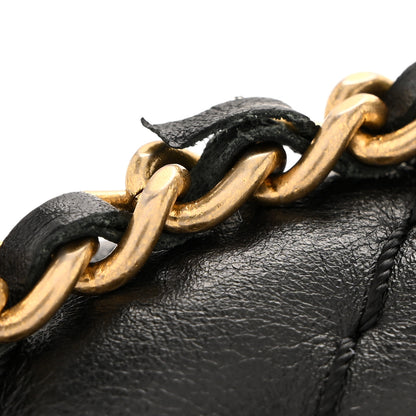 Chanel Calfskin Surpique Chevron Large Flap Black 2 of 14